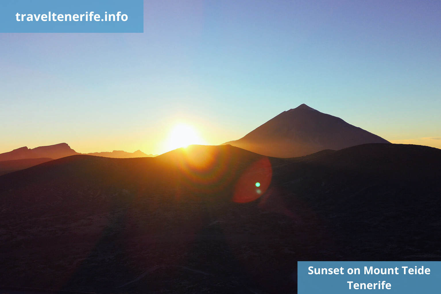 mount teide tenerife susnset