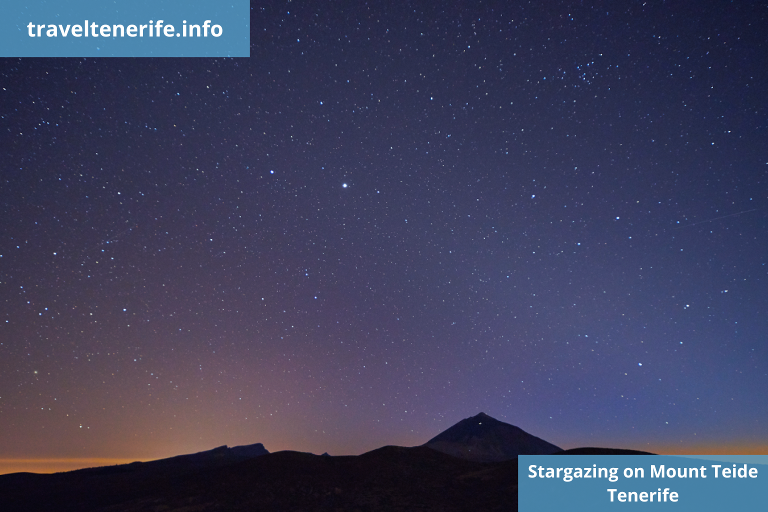 mount teide night sky