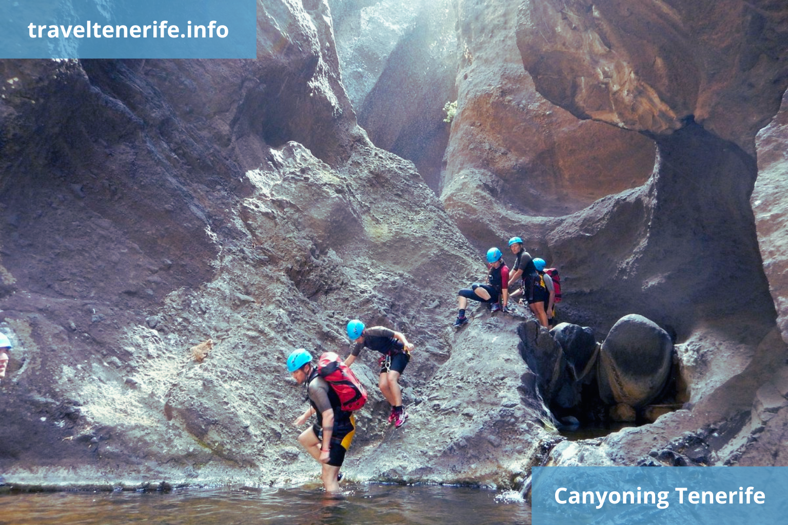 canyoning sport in tenerife