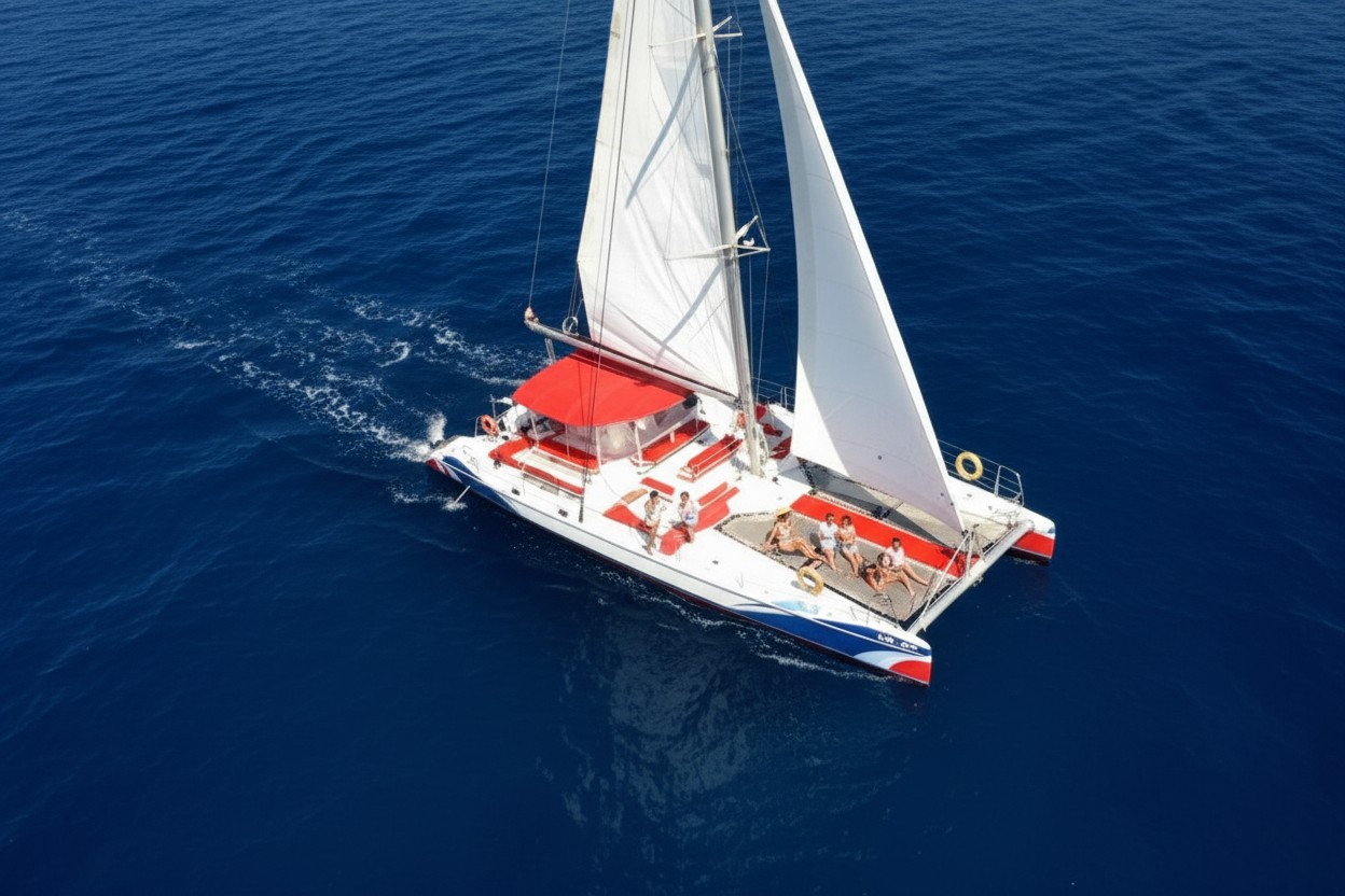White paradise catamaran - Image 2